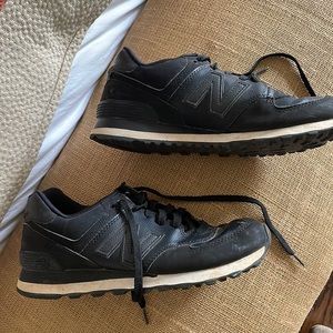 New Balance Matte Black Sneakers (fits womens 8.5 US mens 7.5 US)